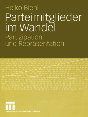 cover image of Parteimitglieder im Wandel